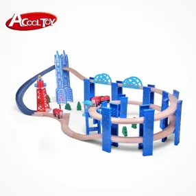 AcoolToy - Дървено влакче със спираловидни релси