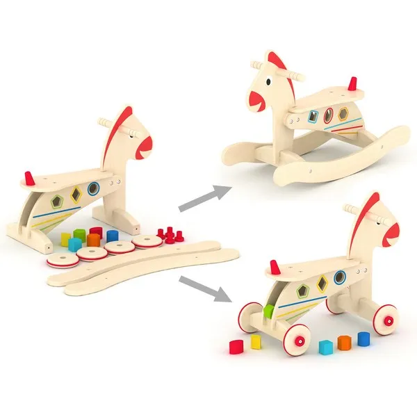 Продукт AcoolToy - Детско конче-люлка с колелца - 0 - BG Hlapeta