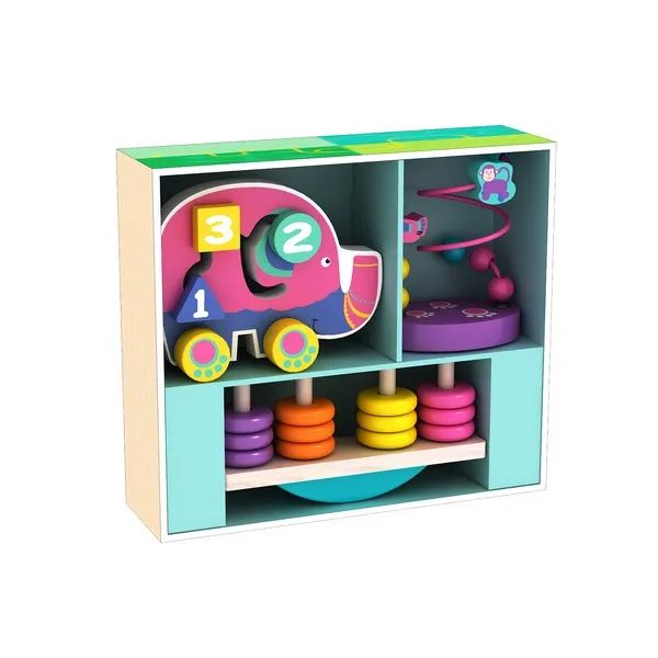 Продукт AcoolToy Лабиринт с мъниста и Везна с дискове - Дървен комплект - 0 - BG Hlapeta