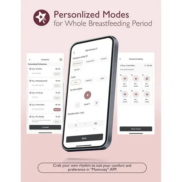 Продукт Momcozy M9 Hands-Free - Смарт двойна електрическа помпа за кърма - 0 - BG Hlapeta