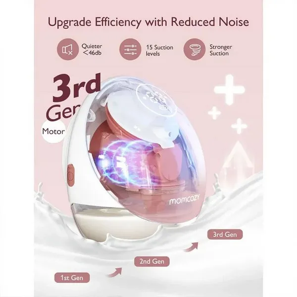 Продукт Momcozy M9 Hands-Free - Смарт двойна електрическа помпа за кърма - 0 - BG Hlapeta