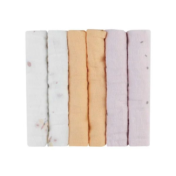 Продукт Kikkaboo - Комплект 6 бр муселинови кърпички 30х30 см - 0 - BG Hlapeta
