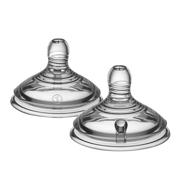 Продукт Tommee Tippee - Биберони за хранене Easi-Vent Slow - 1 капка 0м+ - 0 - BG Hlapeta
