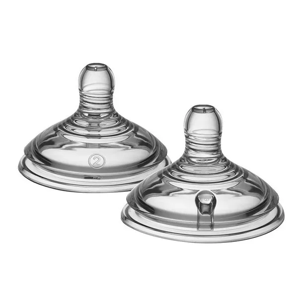 Продукт Tommee Tippee - Биберони за хранене Easi-Vent Medium - 2 капки 3m+ - 0 - BG Hlapeta
