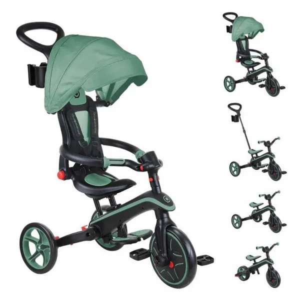 Продукт GLOBBER EXPLORER TRIKE FOLDABLE - Сгъваема детска триколка 4 в 1 - 0 - BG Hlapeta