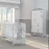 Bambino casa Fiori grigio - Kомплект 3ч. креватче + скрин + гардероб 3