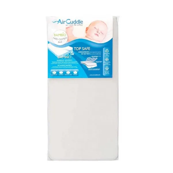 AirCuddle BAMBIO Safe Combo - Матрак + Top Safe непромокаем протектор за матрак с дишаща 3D структура