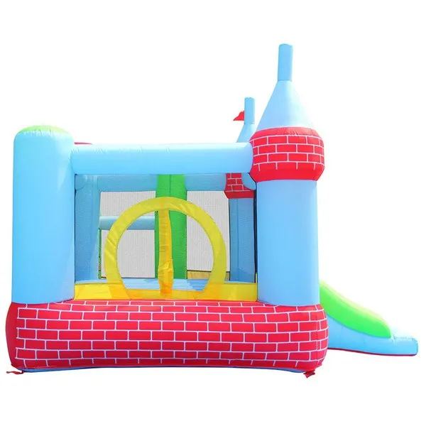 Продукт HAPPY HOP - Батут замък с пързалка, топки и помпа 325x300x220 - 0 - BG Hlapeta