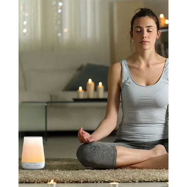 Продукт Momcozy - Детска нощна лампа с музикална кутия 7 цвята, 34 мелодии, Бял шум, с мобилно приложение - 0 - BG Hlapeta