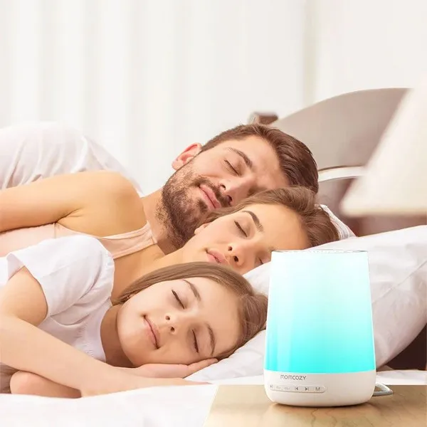 Продукт Momcozy - Детска нощна лампа с музикална кутия 7 цвята, 34 мелодии, Бял шум, с мобилно приложение - 0 - BG Hlapeta