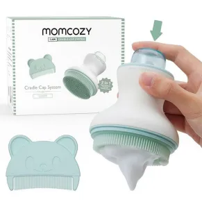 Momcozy - Комплект четка за баня с помпа и гребен за бебе
