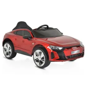 Акумулаторна кола Audi RS e-tron 717, 12V с меки гуми и кожена седалка