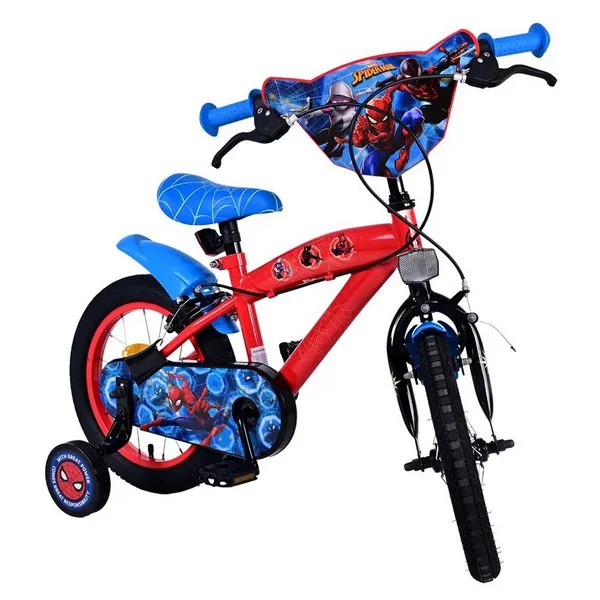 Продукт E&L Company Ultimate Spider-Man - Детски велосипед с помощни колела,14 инча - 0 - BG Hlapeta