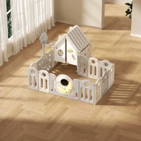 Feelkids Космонавт - Детска къщичка с ограда и баскетболен кош Feelkids Космонавт - Детска къщичка с ограда и баскетболен кош