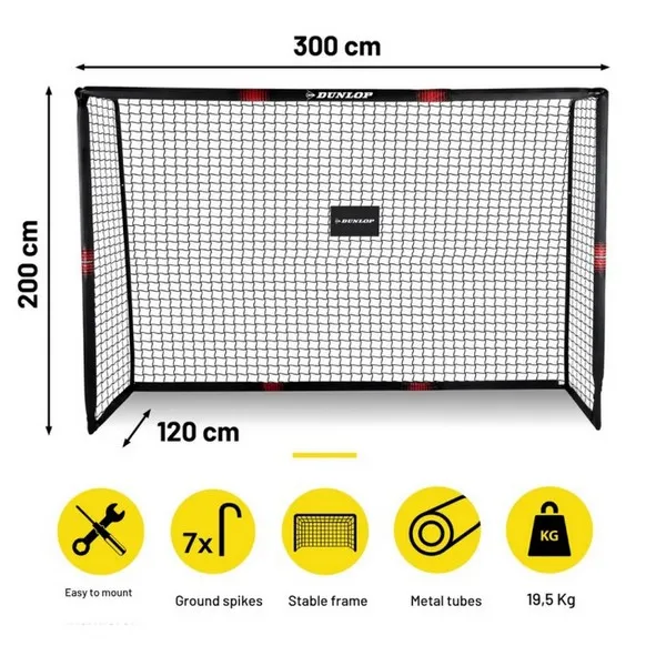 Продукт Dunlop - Футболна врата 300x200x120 - 0 - BG Hlapeta