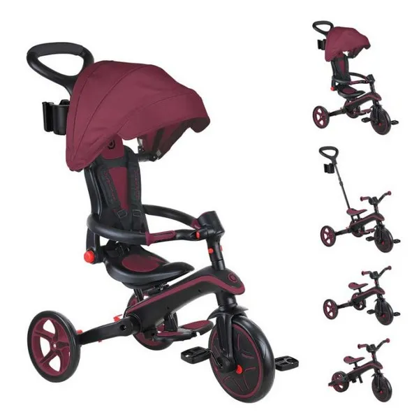 Продукт GLOBBER EXPLORER TRIKE FOLDABLE - Сгъваема детска триколка 4 в 1 - 0 - BG Hlapeta