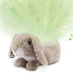 ZAZU Зайчето Ruby - Музикален прожектор за бебе, със звук на сърцебиене, със сензор за плач