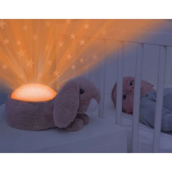 Продукт ZAZU Зайчето Ruby - Музикален прожектор за бебе, със звук на сърцебиене, със сензор за плач - 0 - BG Hlapeta