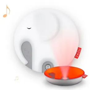ZAZU Слончето Emmy - Детска музикална нощна лампа, със звук на дишане, със сензор за плач