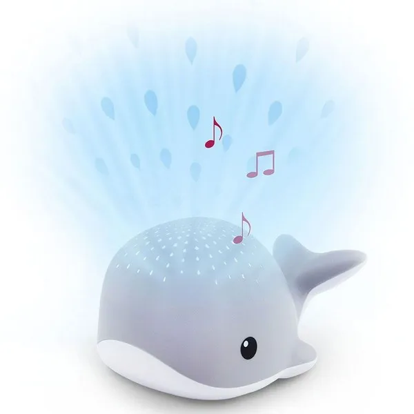 ZAZU Wally the whale - Музикален прожектор за бебе, със сензор за плач