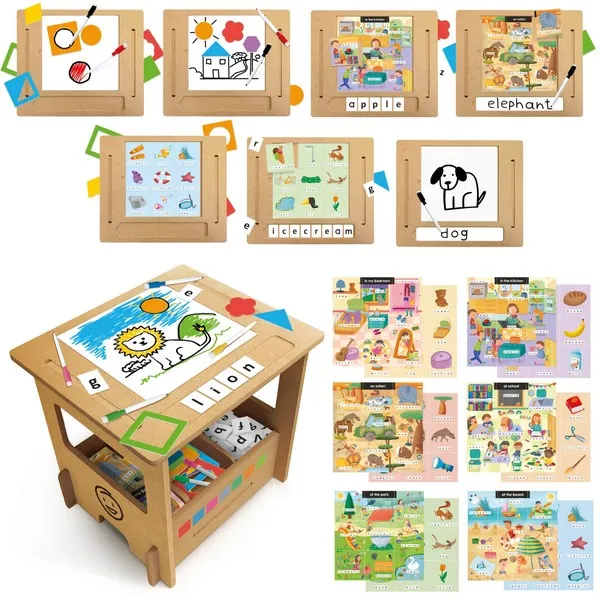 Продукт Headu Дървено бюро, Училище за писане - Образователен комплект - 0 - BG Hlapeta