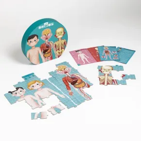 Eurekakids Човешкото тяло - Образователен пъзел, 100 части