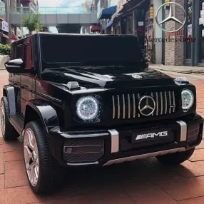 Акумулаторен Джип Mercedes AMG G63 с ЛИТИЕВО-ЙОННА батерия , с меки гуми и кожена седалка