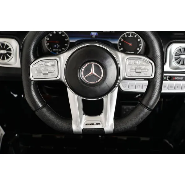 Продукт Акумулаторен джип Mercedes-AMG G63 12V, с меки гуми и кожена седалка - 0 - BG Hlapeta