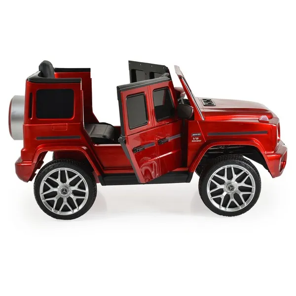 Продукт Акумулаторен джип Mercedes-AMG G63 12V, с меки гуми и кожена седалка - 0 - BG Hlapeta
