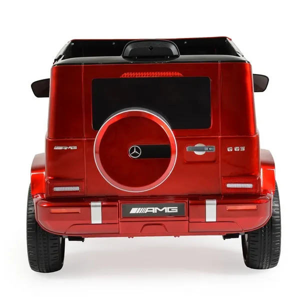 Продукт Акумулаторен джип Mercedes-AMG G63 12V, с меки гуми и кожена седалка - 0 - BG Hlapeta