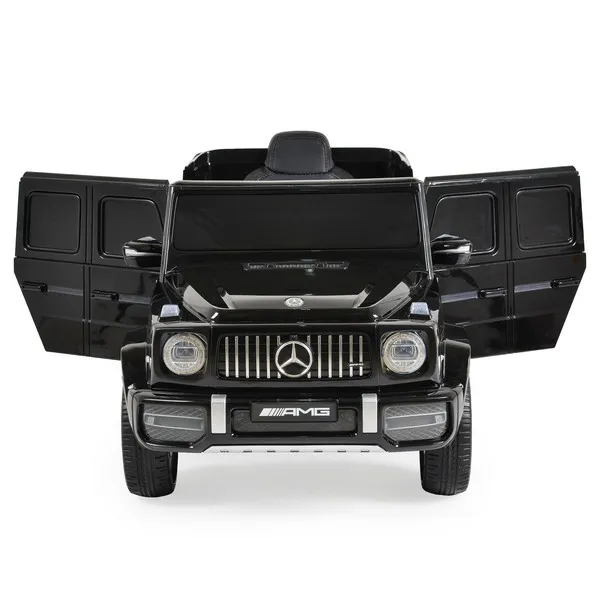 Продукт Акумулаторен джип Mercedes-AMG G63 12V, с меки гуми и кожена седалка - 0 - BG Hlapeta