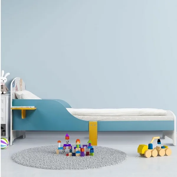 Продукт Ginger home MONSTER - Детско Легло 140x70 см, Дървено, със Защита от Падане, За Деца 18+ месеца - 0 - BG Hlapeta