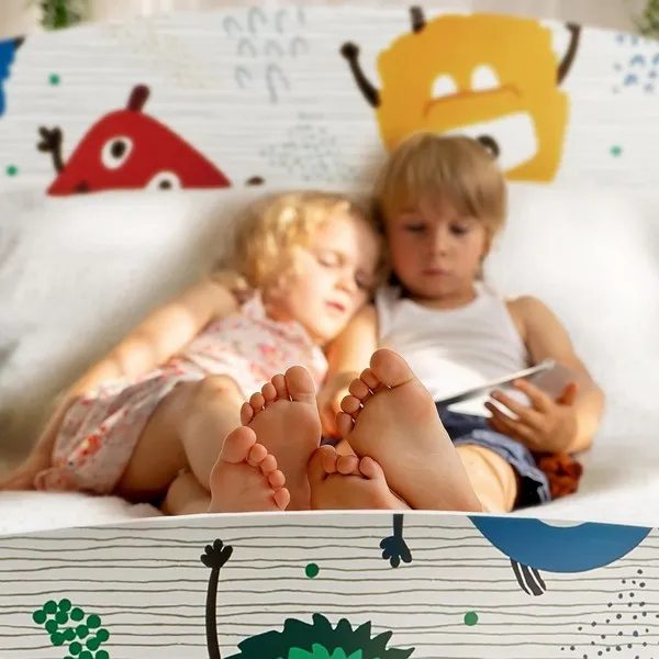 Продукт Ginger home MONSTER - Детско Легло 140x70 см, Дървено, със Защита от Падане, За Деца 18+ месеца - 0 - BG Hlapeta