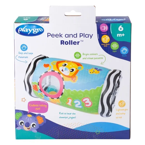 Продукт PLAYGRO Валяк ABC 123 - Надуваема играчка 6м+ - 0 - BG Hlapeta