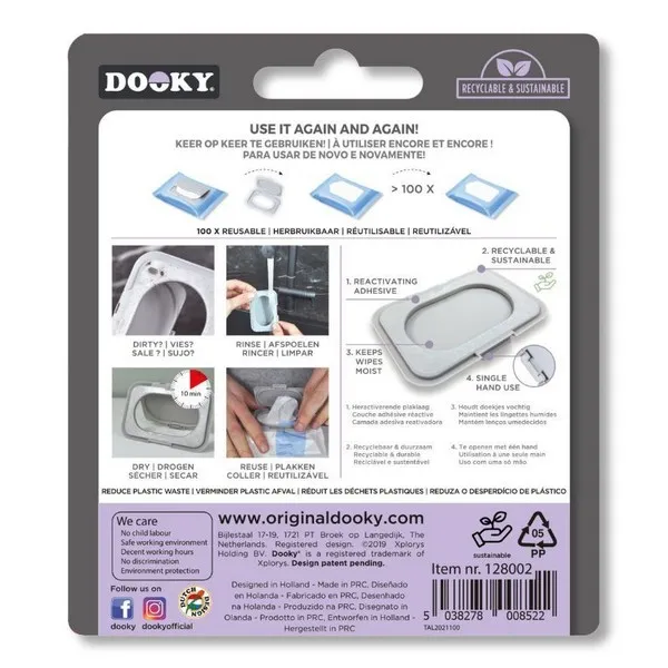 Продукт Dooky - Многократен капак за бебешки мокри кърпички - 0 - BG Hlapeta