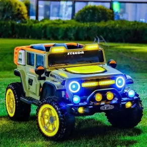 Детски акумулаторен джип 12V, 4x4, LED светлини