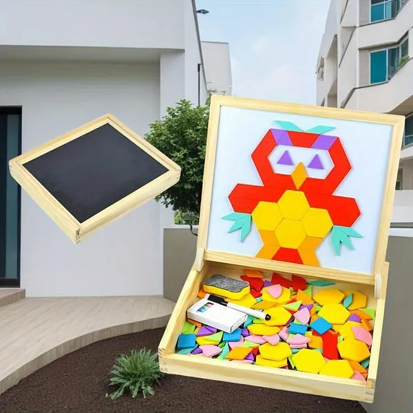 Продукт ABC - Геометричен пъзел, 188 части - 0 - BG Hlapeta