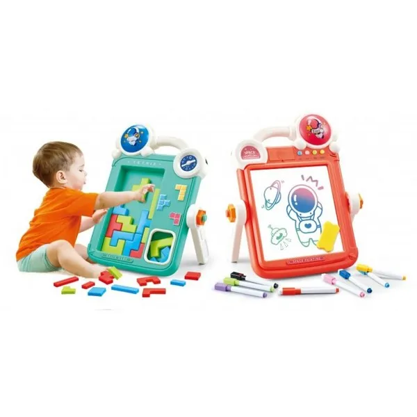 Продукт Jolly Toy - Двустранна дъска за рисуване с тетрис - 0 - BG Hlapeta