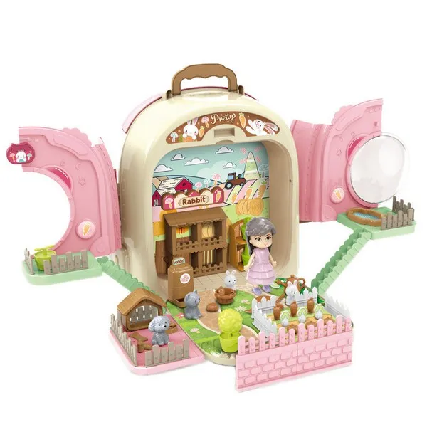 Продукт Jolly Toy - Детски ветеринарен комплект и къщичка за животни в куфарче - 0 - BG Hlapeta