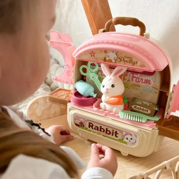 Продукт Jolly Toy - Детски ветеринарен комплект и къщичка за животни в куфарче - 0 - BG Hlapeta