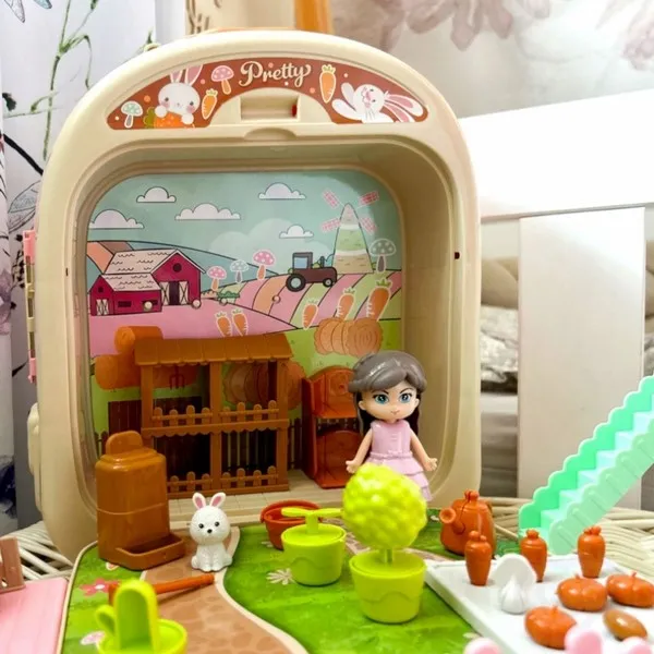 Продукт Jolly Toy - Детски ветеринарен комплект и къщичка за животни в куфарче - 0 - BG Hlapeta