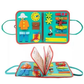 Jolly Toy - Тиха Монтесори книжка за стимулиране на усещания