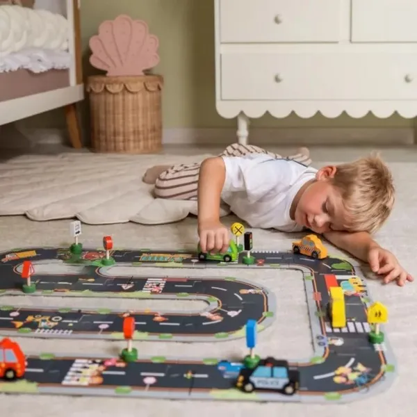 Продукт Jolly Toy Градски път - Детски пъзел, 21 части - 0 - BG Hlapeta