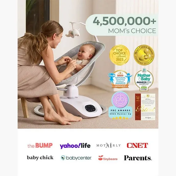 Продукт Momcozy CocoSway, 3D-Motion - Бебешка люлка, с музика, с дистанционно управление - 0 - BG Hlapeta