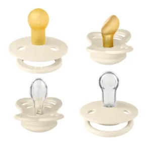 BIBS - Сет 4 Биберона 6-18 месеца Каучук и Силикон