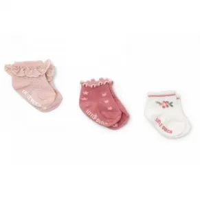 Little Dutch Multi Fairy Garden - Сет от 3 чифта бебешки чорапи