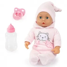 Bayer - Кукла Бебе Първи Думички 38см. Говори на Български Език