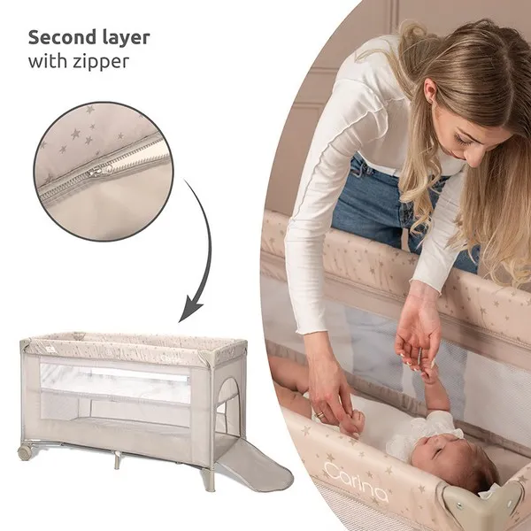 Продукт Lorelli CARINA - Детска кошара, 2 нива - 0 - BG Hlapeta