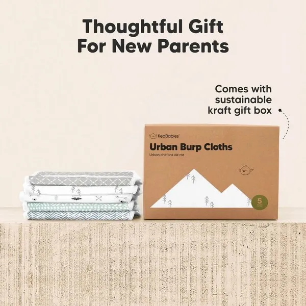 Продукт Keababies Nordic - Кърпи за оригване от органичен памук 5 бр - 0 - BG Hlapeta