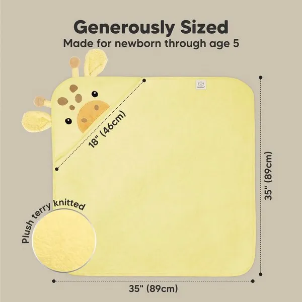 Продукт KeaBabies - Бебешка Хавлия с качулка От Органичен Бамбук - 0 - BG Hlapeta